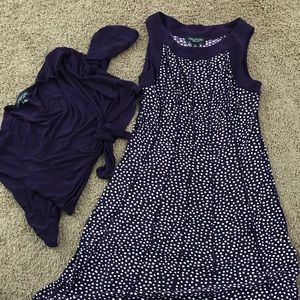 Purple dress very light material